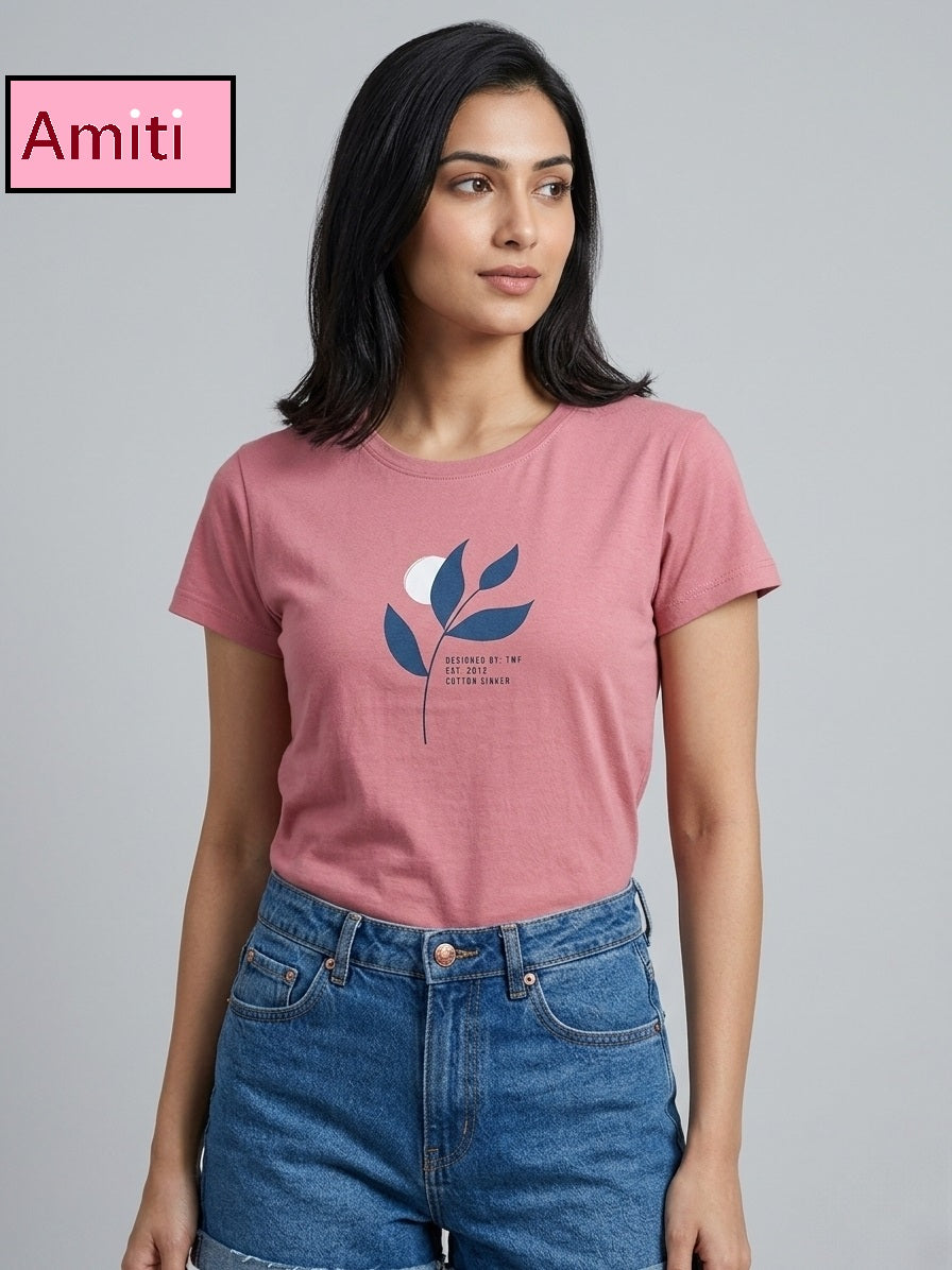 Hosiery Cotton 2104 Amiti Women Tshirt Wholesale
