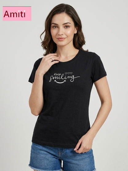 Hosiery Cotton 2104 Amiti Women Tshirt Wholesale