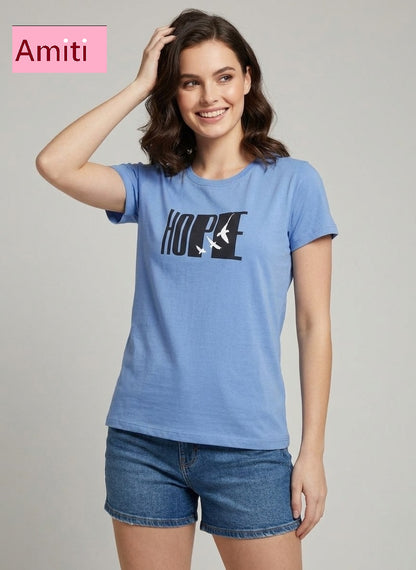 Hosiery Cotton 2104 Amiti Women Tshirt Wholesale