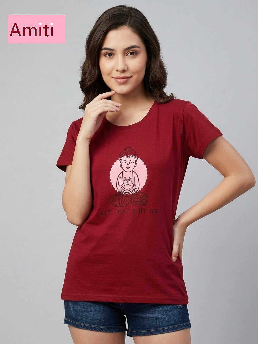 Hosiery Cotton 2104 Amiti Women Tshirt Wholesale