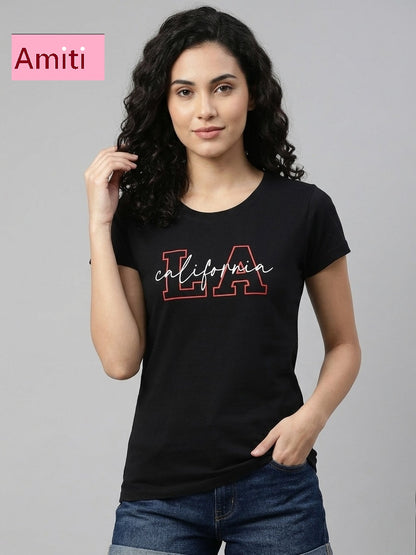 Hosiery Cotton 2104 Amiti Women Tshirt Wholesale