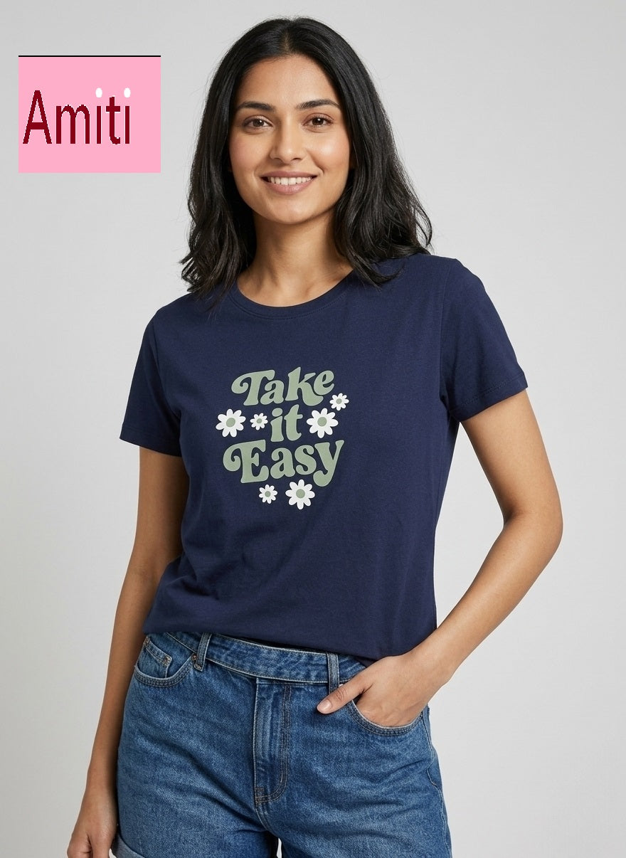 Hosiery Cotton 2104 Amiti Women Tshirt Wholesale