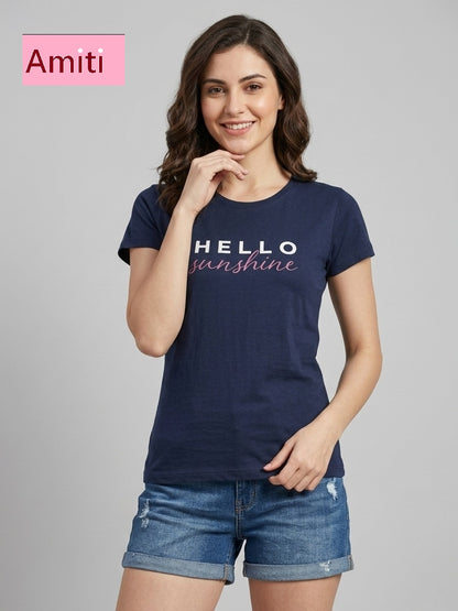 Hosiery Cotton 2104 Amiti Women Tshirt Wholesale