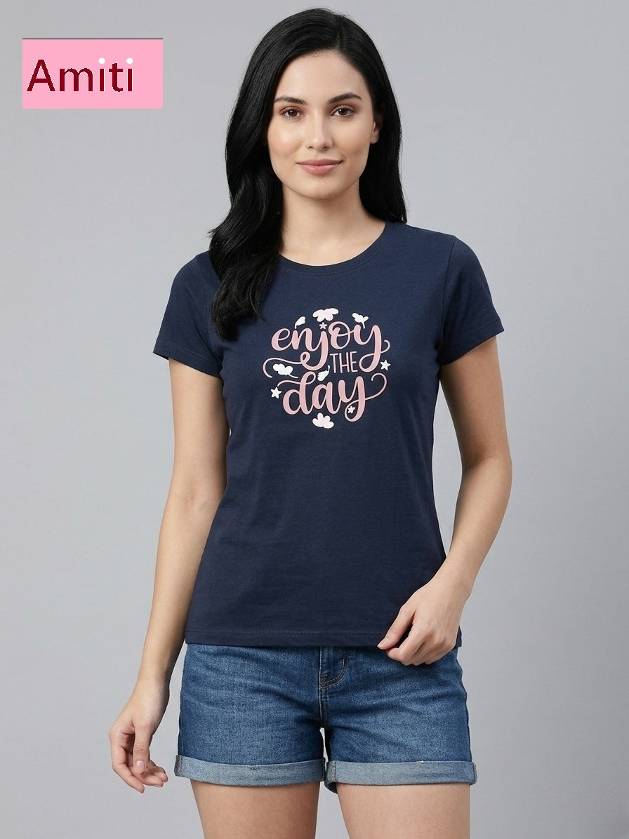 Hosiery Cotton 2104 Amiti Women Tshirt Wholesale