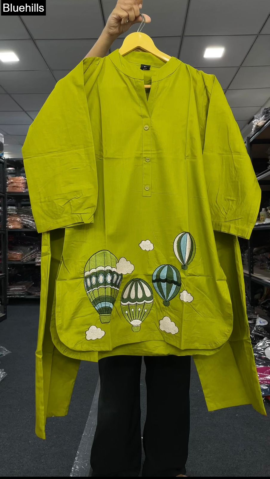 Hot Air Balloon Bluehills Dhabu Cotton Co Ord Set Wholesaler Ahmedabad