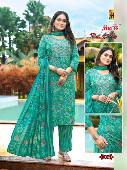 Hot Chilly Master Capsule Readymade Pant Style Suits Wholesaler