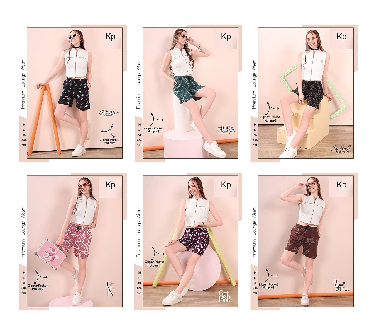 Hot Print Kp Sinker Women Shorts Wholesale Rate