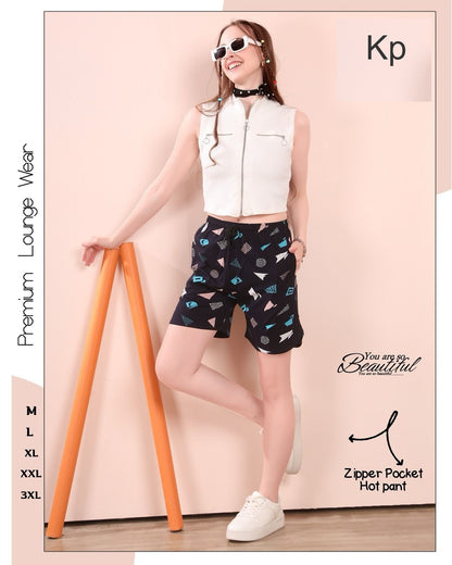 Hot Print Kp Sinker Women Shorts Wholesale Rate