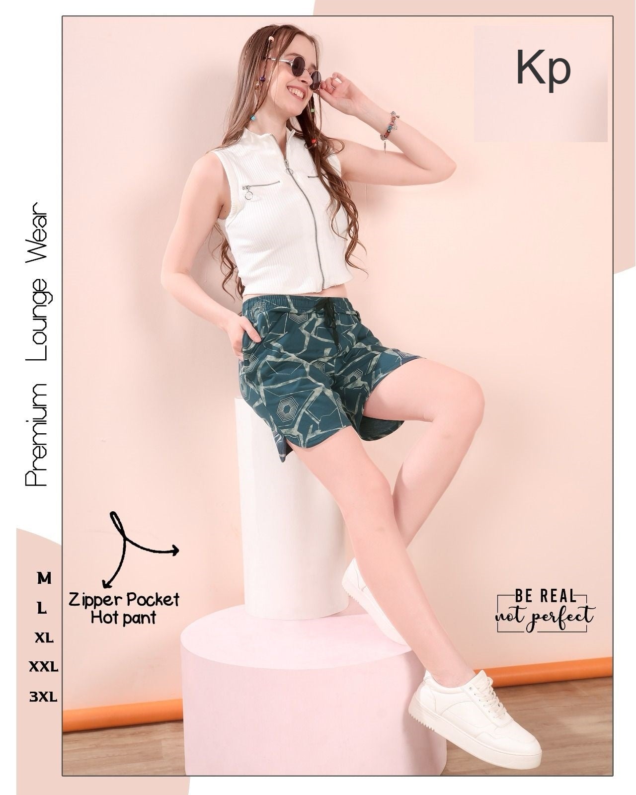 Hot Print Kp Sinker Women Shorts Wholesale Rate