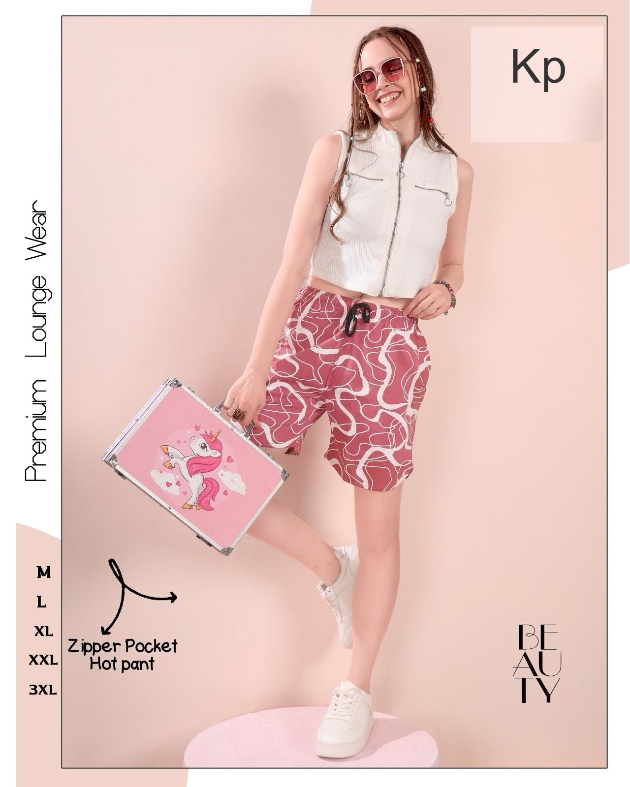 Hot Print Kp Sinker Women Shorts Wholesale Rate