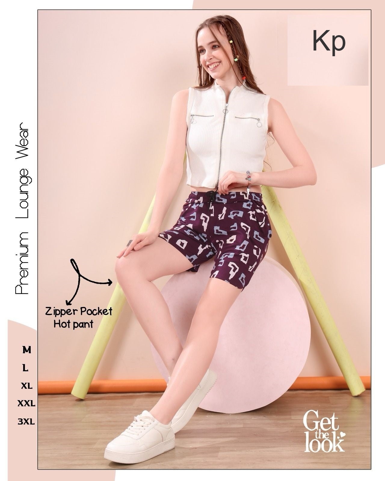 Hot Print Kp Sinker Women Shorts Wholesale Rate