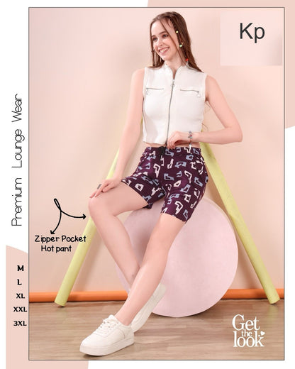Hot Print Kp Sinker Women Shorts Wholesale Rate