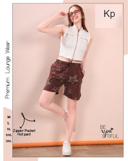Hot Print Kp Sinker Women Shorts Wholesale Rate