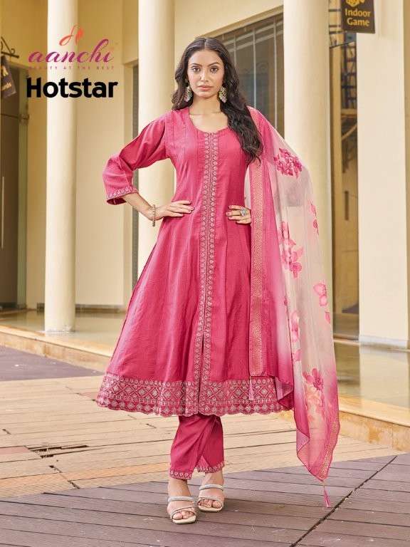 Hotstar Aanchi Vatican Readymade Pant Style Suits Exporter