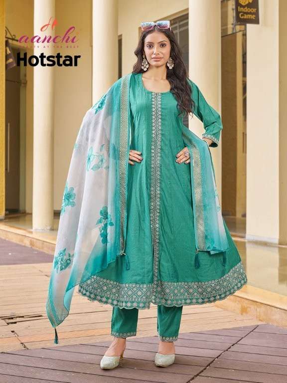 Hotstar Aanchi Vatican Readymade Pant Style Suits Exporter