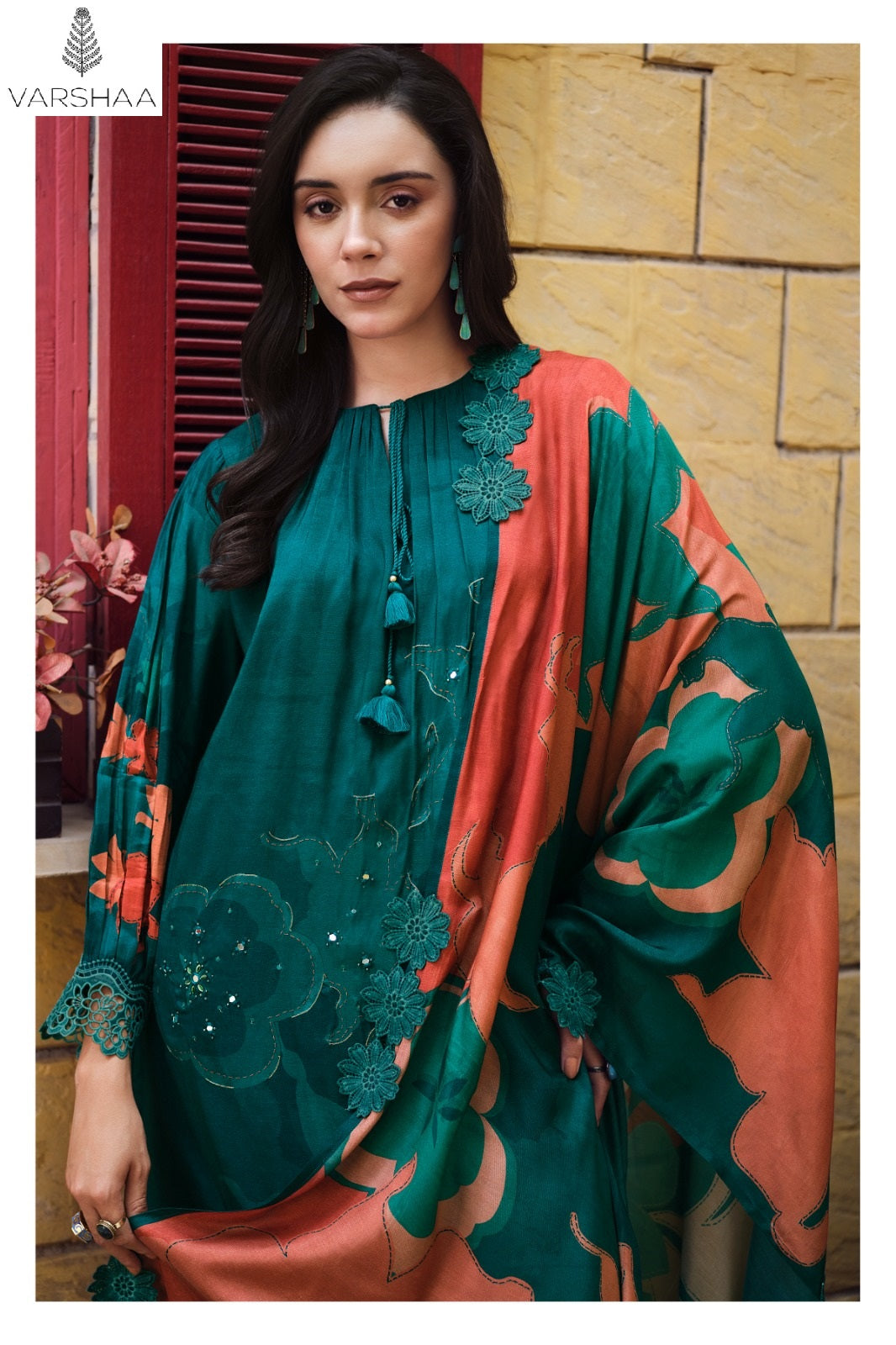 House Of Tulips Varshaa Viscose Muslin Pant Style Suits Supplier Ahmedabad