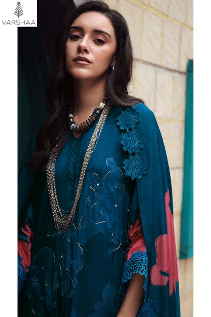 House Of Tulips Varshaa Viscose Muslin Pant Style Suits Supplier Ahmedabad