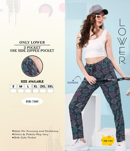 Hr 7105 Mnt Sinker Women Night Lower Exporter Ahmedabad