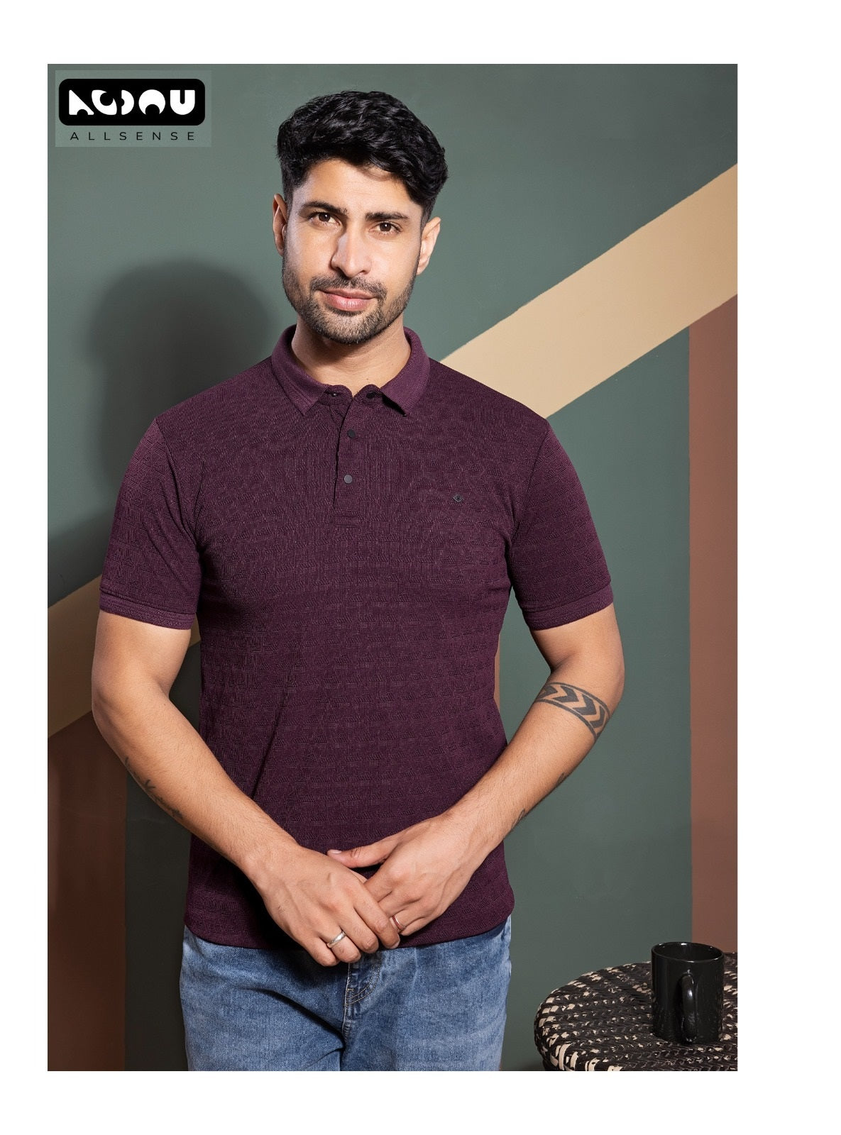 Hr 8751 Allsense Imported Mens Tshirts Exporter Gujarat