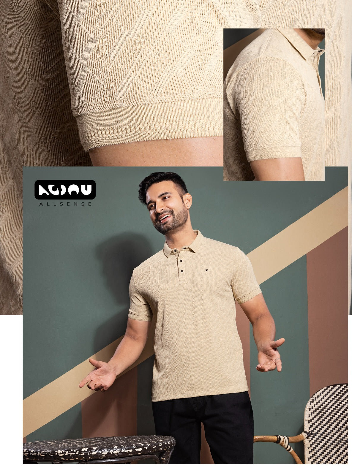 Hr 8751 Allsense Imported Mens Tshirts Exporter Gujarat