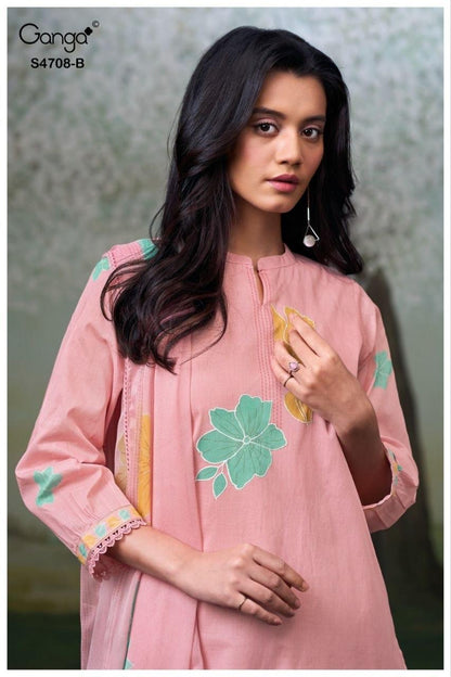 Hridanshi 4708 Ganga Pure Organdy Plazzo Style Suits Supplier India