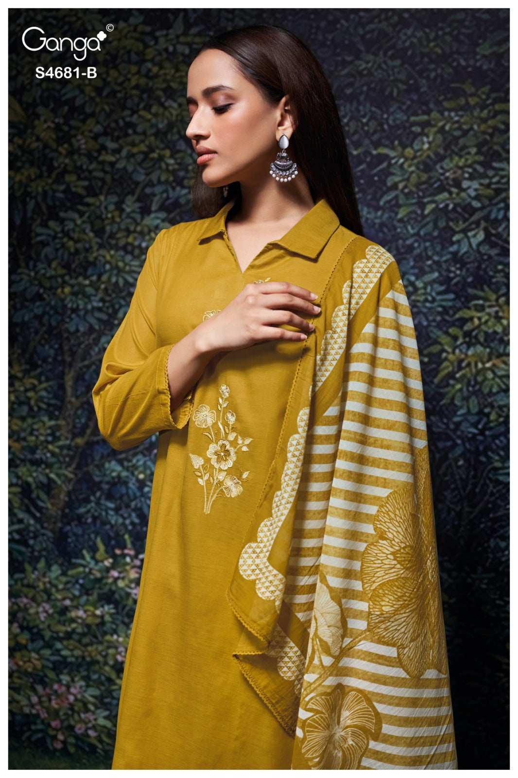Hridika 4681 Ganga Bemberg Pant Style Suits Manufacturer
