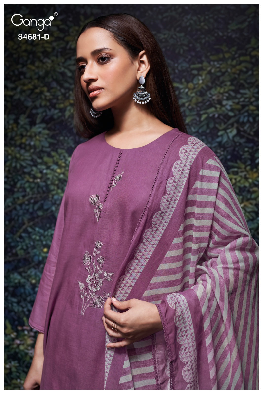 Hridika 4681 Ganga Bemberg Pant Style Suits Manufacturer