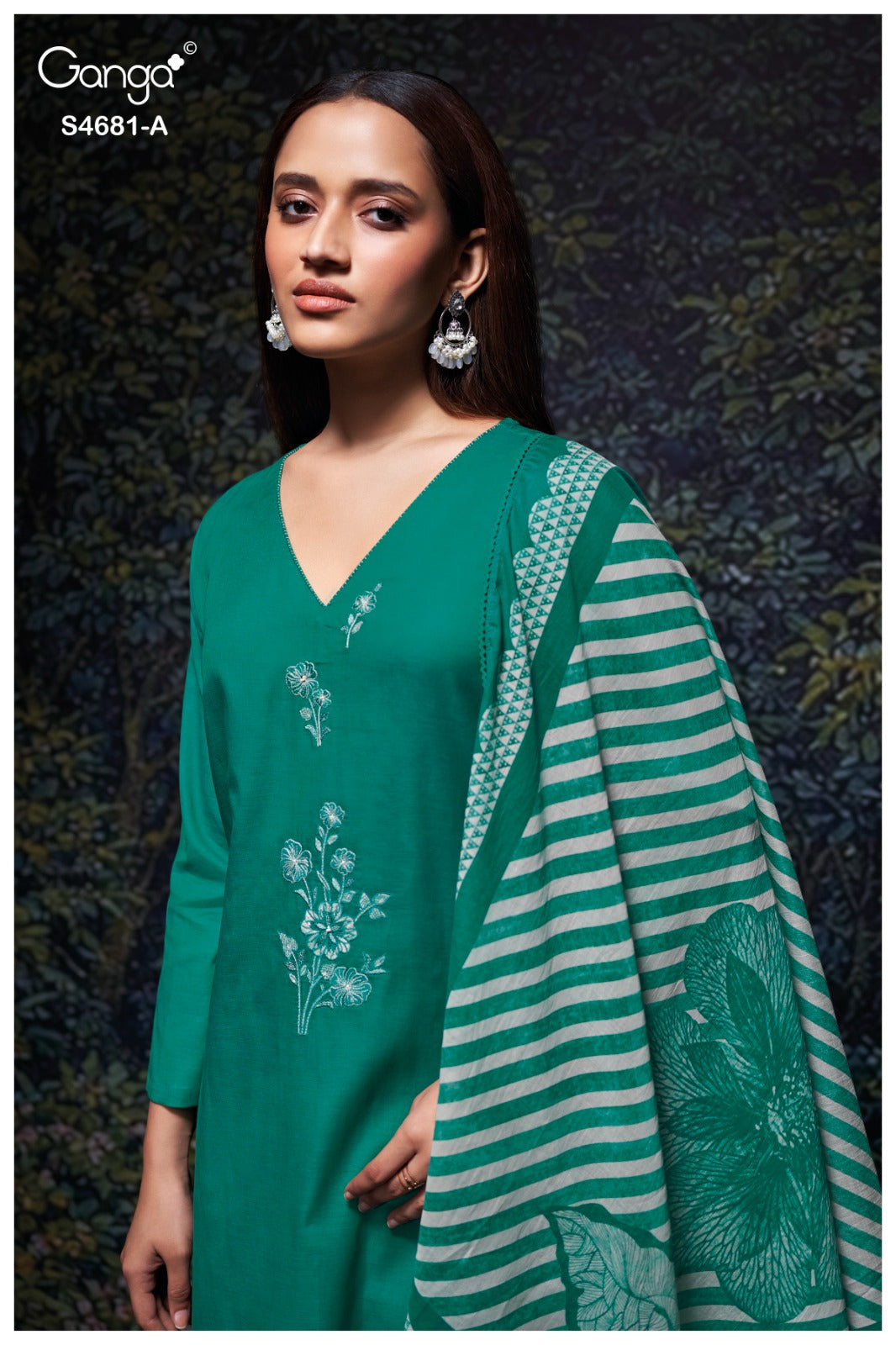 Hridika 4681 Ganga Bemberg Pant Style Suits Manufacturer