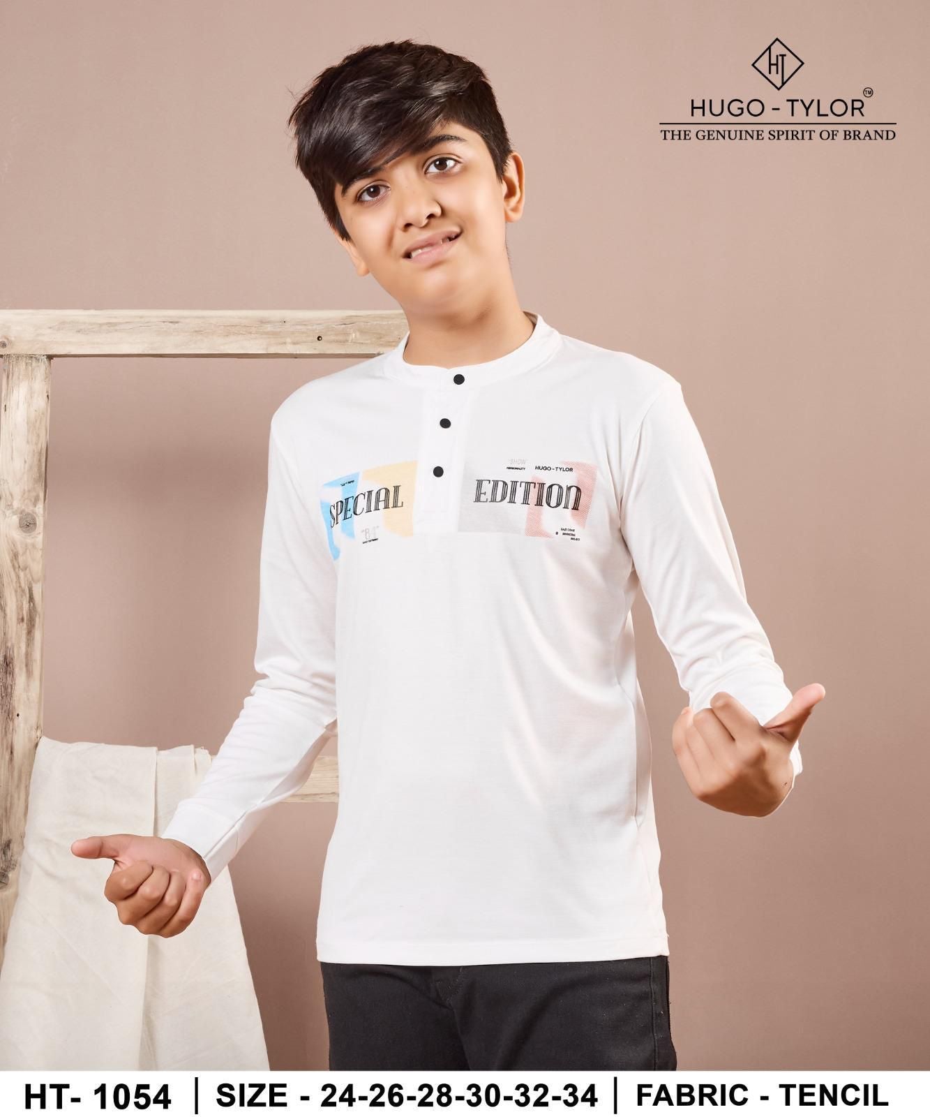 Ht 1054 Hugo Tylor Lycra Tencil Boys Tshirt Supplier Gujarat
