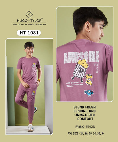 Ht 1081 Hugo Tylor Tencil Lycra Boys Pant Set Wholesaler