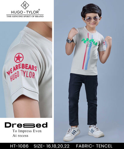 Ht 1086 Hugo Tylor Imported Boys Tshirt Supplier Ahmedabad