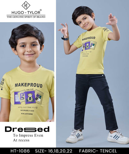 Ht 1086 Hugo Tylor Imported Boys Tshirt Supplier Ahmedabad