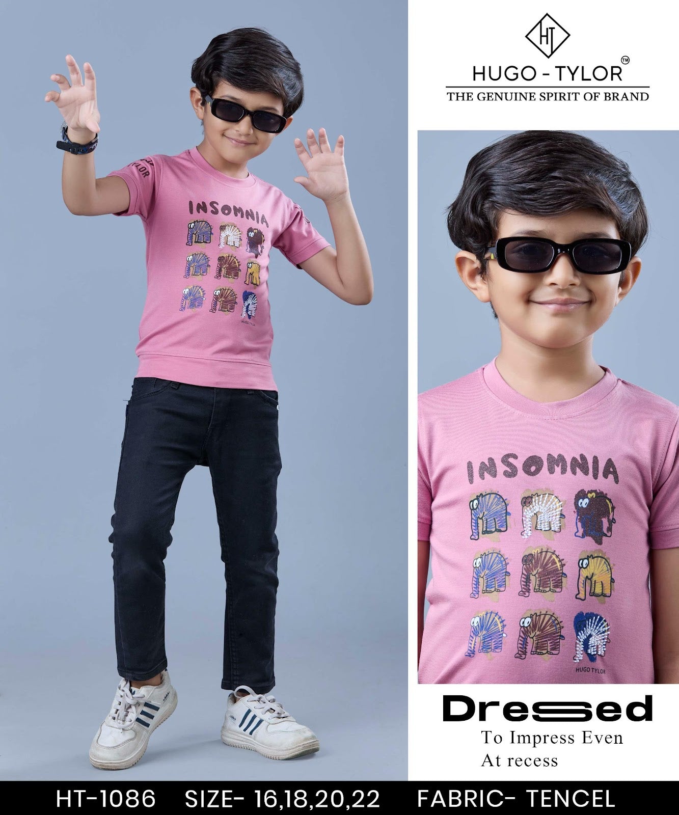 Ht 1086 Hugo Tylor Imported Boys Tshirt Supplier Ahmedabad