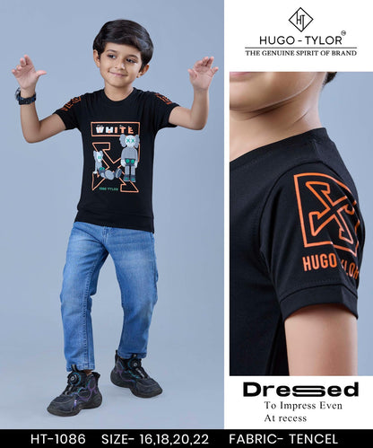 Ht 1086 Hugo Tylor Imported Boys Tshirt Supplier Ahmedabad
