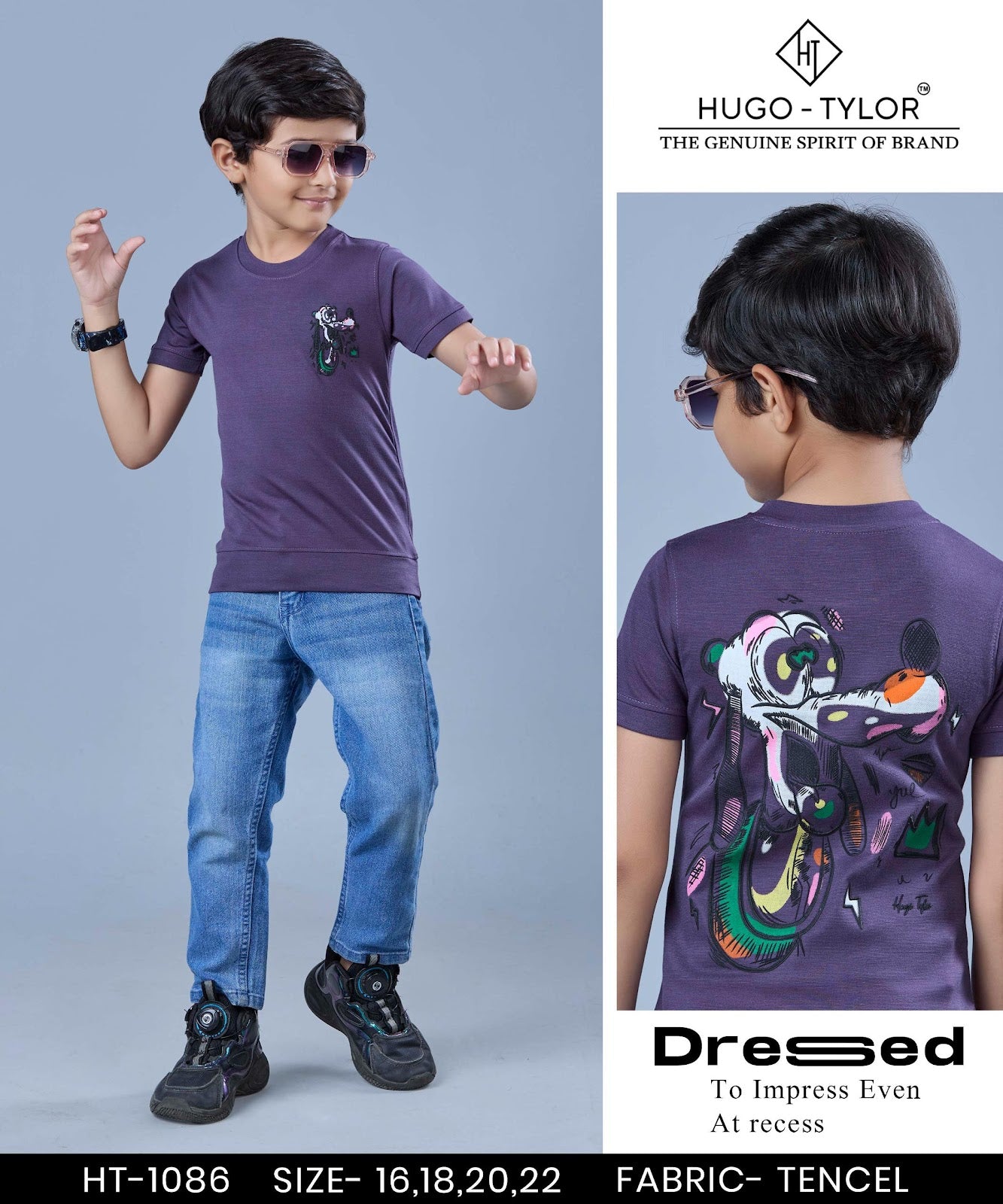 Ht 1086 Hugo Tylor Imported Boys Tshirt Supplier Ahmedabad