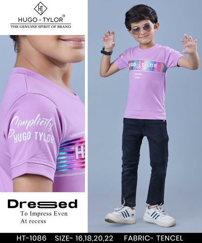 Ht 1086 Hugo Tylor Imported Boys Tshirt Supplier Ahmedabad