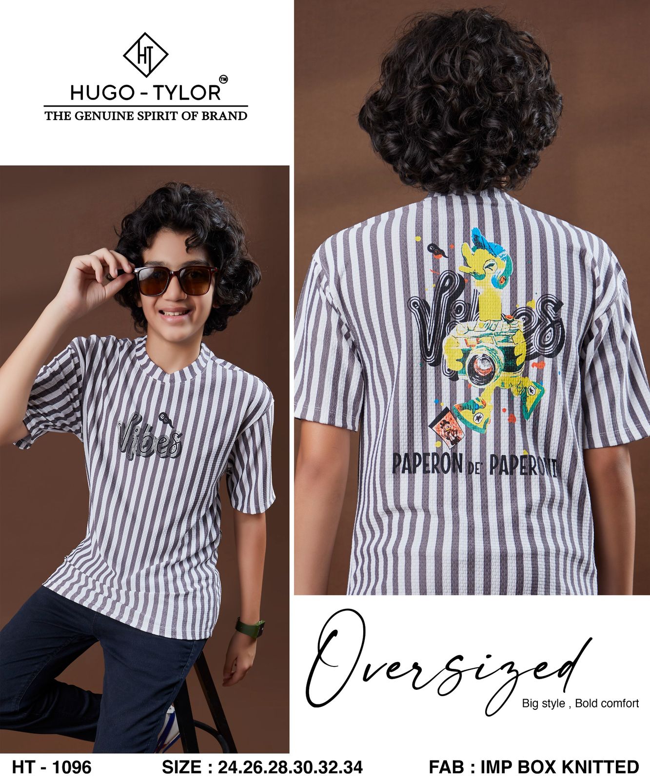 Ht 1096 Hugo Tylor Imported Boys Tshirt Exporter India