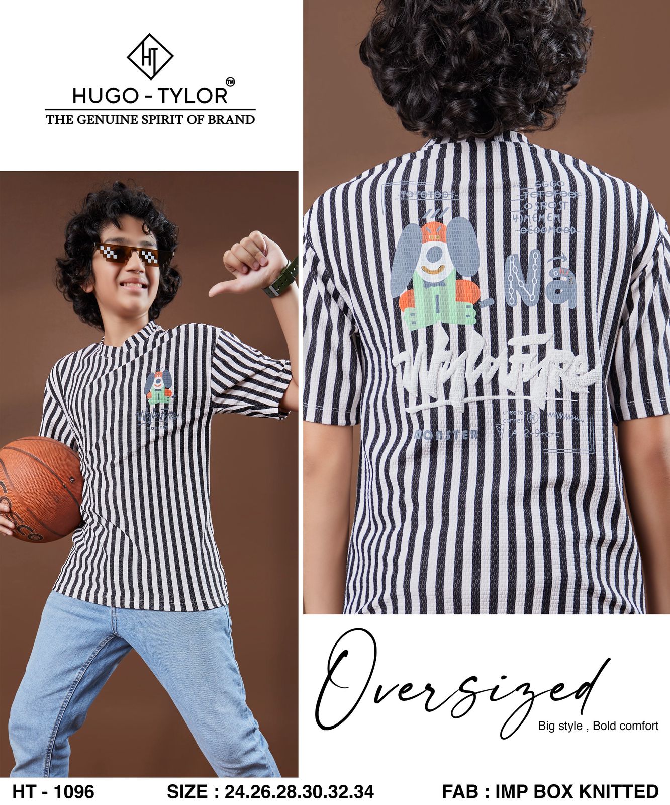 Ht 1096 Hugo Tylor Imported Boys Tshirt Exporter India