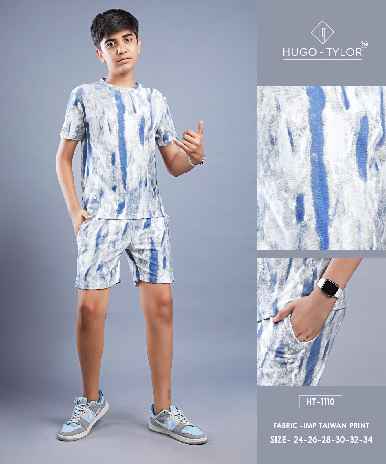 Ht 1110 Hugo Tylor Imported Boys Co Ord Set Supplier Gujarat
