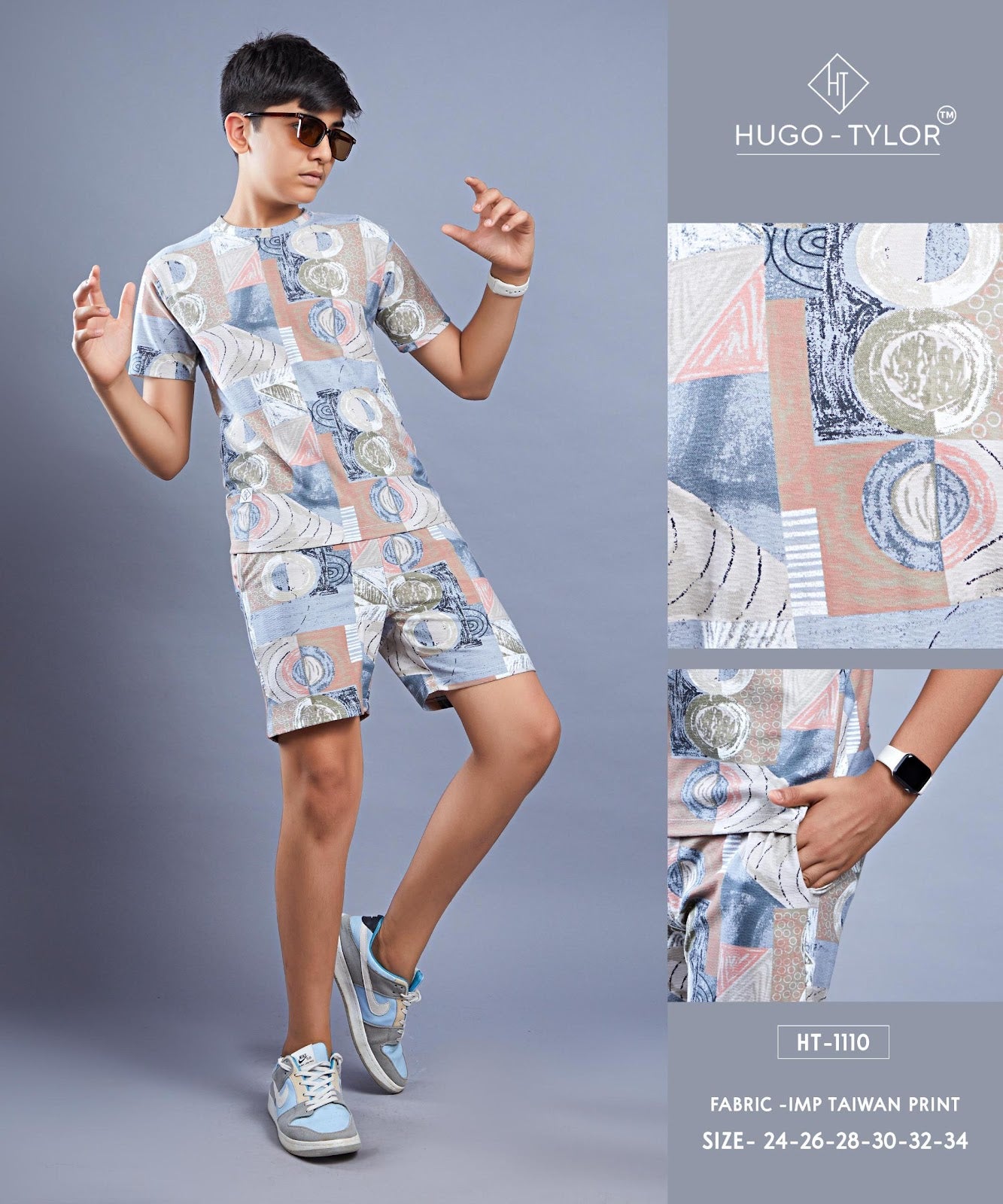 Ht 1110 Hugo Tylor Imported Boys Co Ord Set Supplier Gujarat