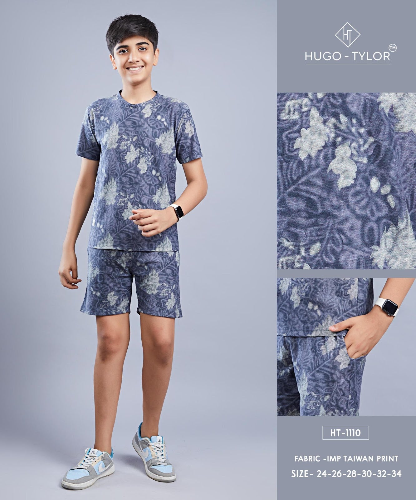 Ht 1110 Hugo Tylor Imported Boys Co Ord Set Supplier Gujarat