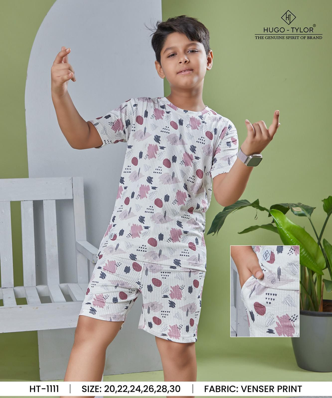Ht 1111 Hugo Tylor Imported Boys Co Ord Set Manufacturer Ahmedabad