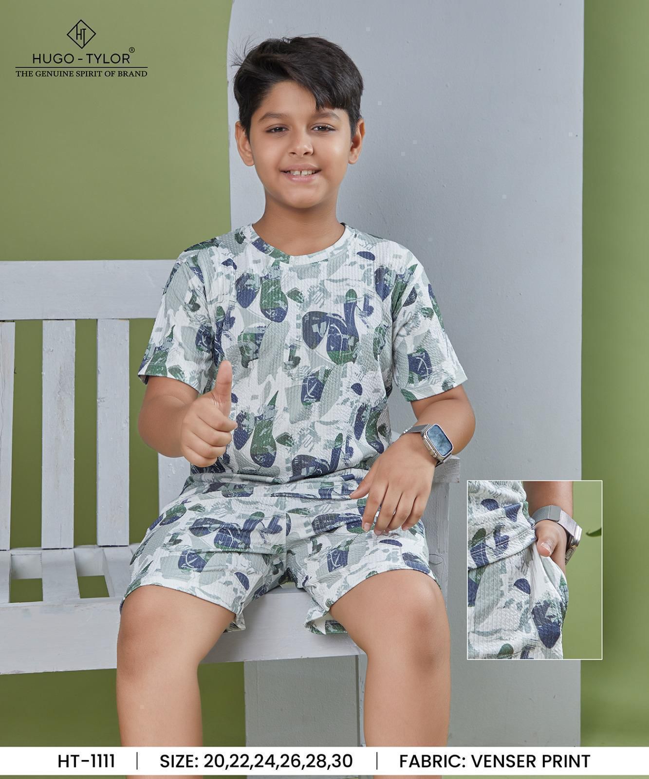 Ht 1111 Hugo Tylor Imported Boys Co Ord Set Manufacturer Ahmedabad