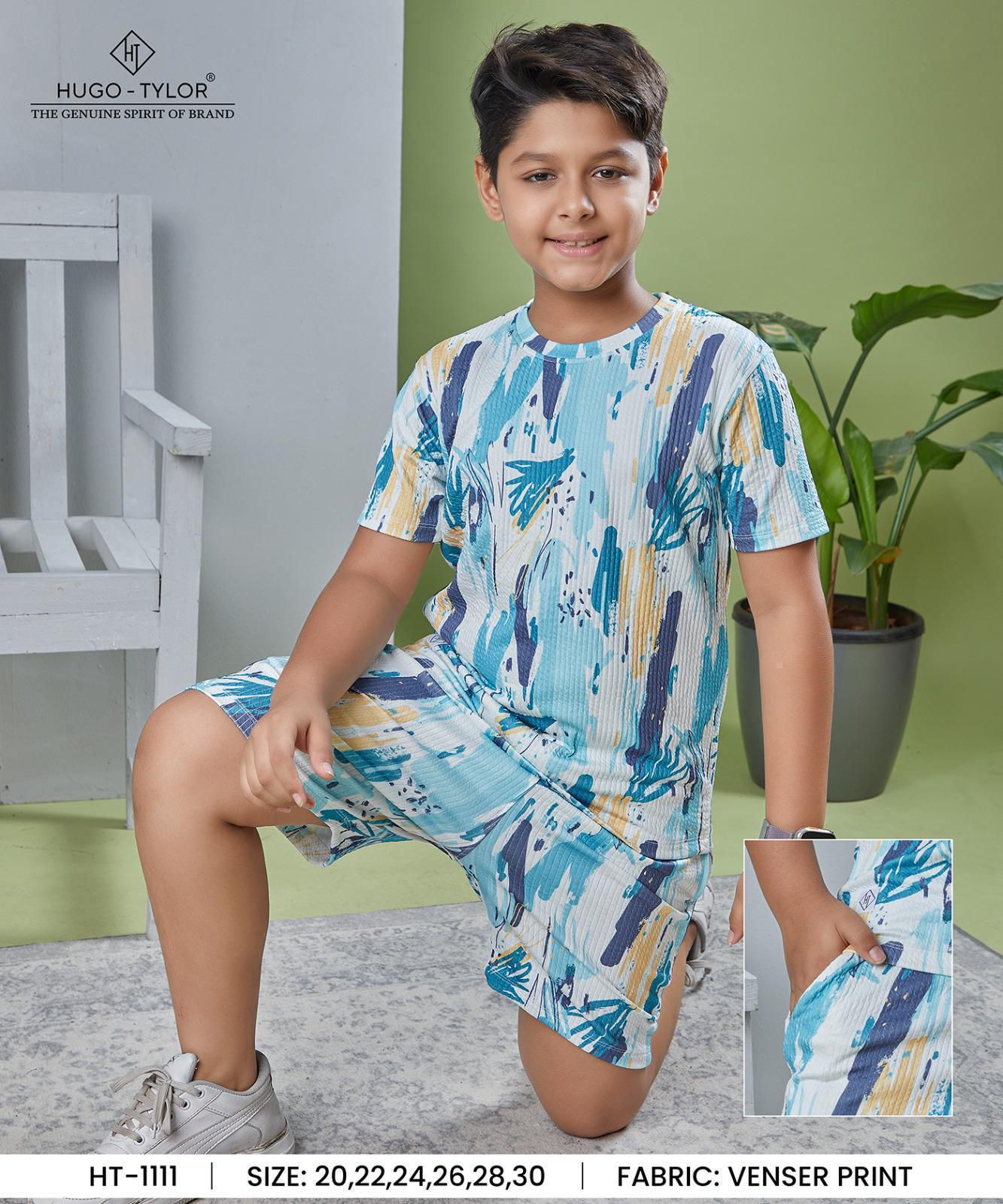 Ht 1111 Hugo Tylor Imported Boys Co Ord Set Manufacturer Ahmedabad