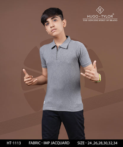 Ht 1113 Hugo Tylor Imported Boys Tshirt Supplier Ahmedabad