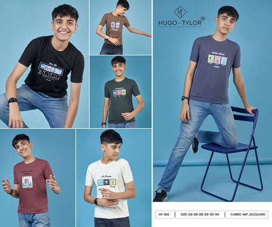 Ht 1114 Hugo Tylor Imported Boys Tshirt Supplier Ahmedabad