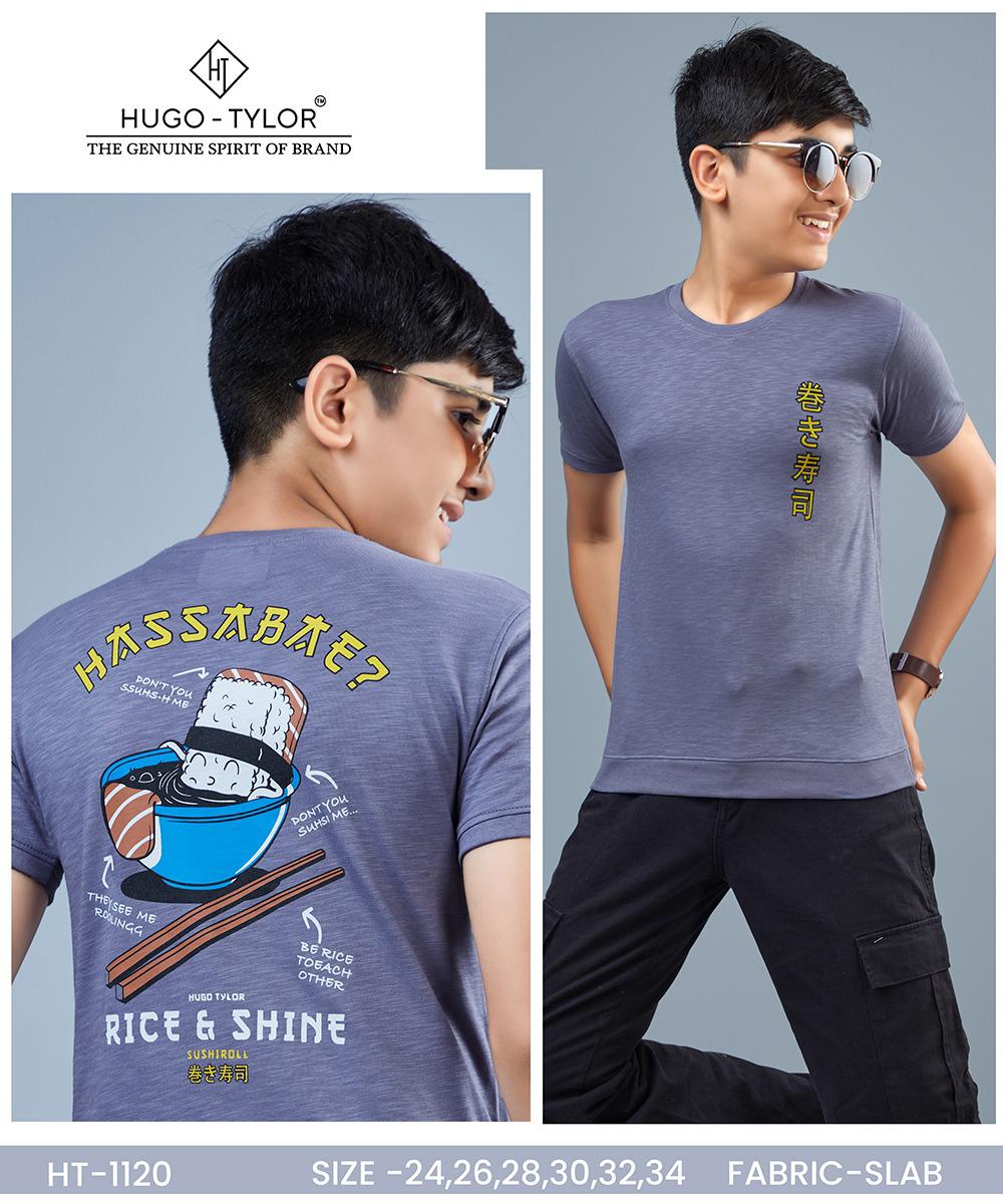 Ht 1120 Hugo Tylor Biowash Boys Tshirt Supplier India