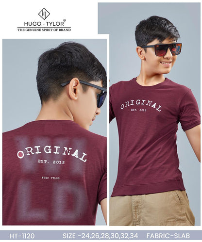 Ht 1120 Hugo Tylor Biowash Boys Tshirt Supplier India