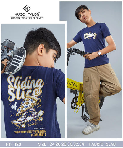 Ht 1120 Hugo Tylor Biowash Boys Tshirt Supplier India