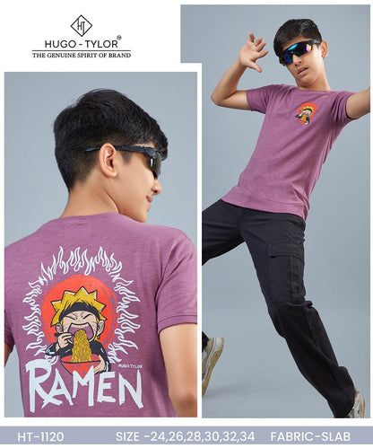 Ht 1120 Hugo Tylor Biowash Boys Tshirt Supplier India